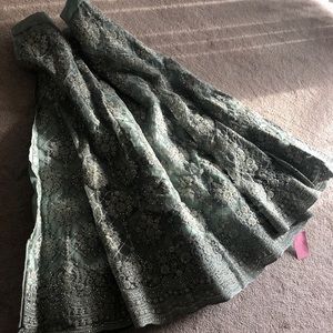 Sea green stone work lehenga